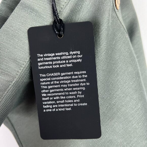 NWT Chaser Linen Button Down A Line Midi Skirt Sage Green Size Small S NEW - Picture 7 of 10